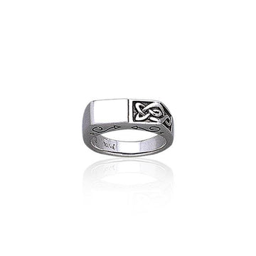 Celtic Knotwork Sterling Silver Ring TR1791 - Jewelry